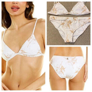 New! Revel Rey White Lily Alice bikini set 14410